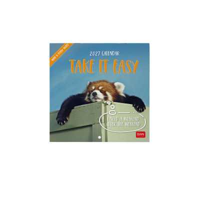 CALENDARIO 2027 da parete TAKE IT EASY quadrato LEGAMI cm18x18