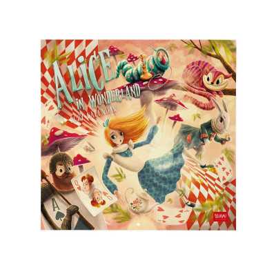 CALENDARIO 2027 da parete ALICE IN WONDERLAND quadrato LEGAMI cm30x30