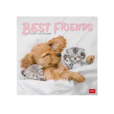 CALENDARIO 2027 da parete BEST FRIENDS quadrato LEGAMI cm30x30