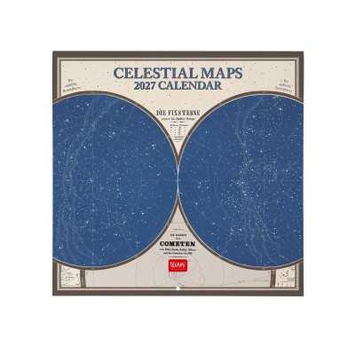 CALENDARIO 2027 da parete CELESTIAL MAPS quadrato LEGAMI cm30x30