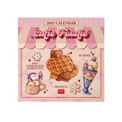 CALENDARIO 2027 da parete CUTIE FOODIE quadrato LEGAMI cm30x30