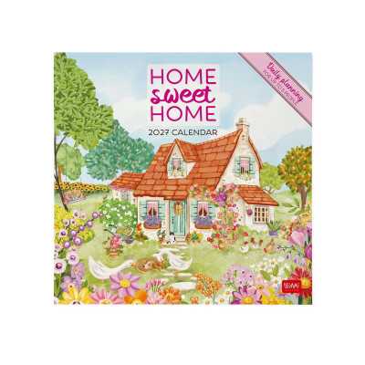 CALENDARIO 2027 da parete HOME SWEET HOME quadrato LEGAMI cm30x30