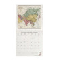 CALENDARIO 2027 da parete VINTAGE MAPS quadrato LEGAMI cm30x30