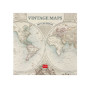 CALENDARIO 2027 da parete VINTAGE MAPS quadrato LEGAMI cm30x30