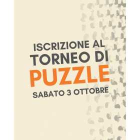 ISCRIZIONE AL TORNEO DI PUZZLE - sabato 3 ottobre 2026 a Montecavolo - RE