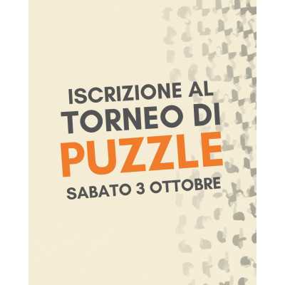 ISCRIZIONE AL TORNEO DI PUZZLE - sabato 3 ottobre 2026 a Montecavolo - RE