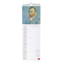 CALENDARIO 2027 da parete VINCENT VAN GOGH legami VERTICALE cm16x49