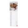 CALENDARIO 2027 da parete PUPPIES legami VERTICALE cm16x49