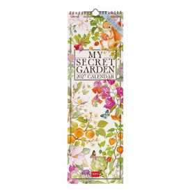 CALENDARIO 2027 da parete MY SECRET GARDEN legami VERTICALE cm16x49