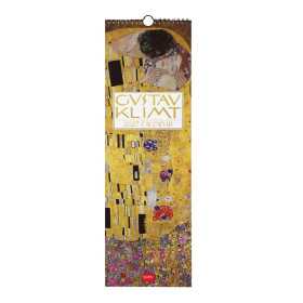 CALENDARIO 2027 da parete GUSTAV KLIMT legami VERTICALE cm16x49