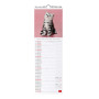 CALENDARIO 2027 da parete KITTENS legami VERTICALE cm16x49