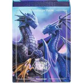 PUZZLE 500 PEZZI ravensburger IRON FLAME originale COLLEZIONE ROMANTASY età 12+