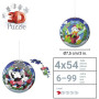 DISNEY CHRISTMAS BALL ravensburger PUZZLE 3D sfere 4 DA 54 PEZZI età 6+