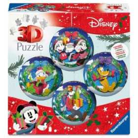 DISNEY CHRISTMAS BALL ravensburger PUZZLE 3D sfere 4 DA 54 PEZZI età 6+