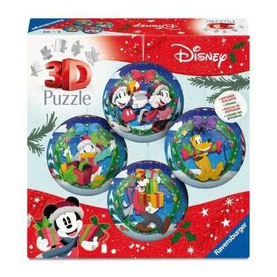 DISNEY CHRISTMAS BALL ravensburger PUZZLE 3D sfere 4 DA 54 PEZZI età 6+