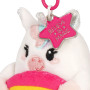 PORTACHIAVI keyring PELUCHE tiny super soft UNICORNO pupazzo LEGAMI