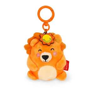 PORTACHIAVI keyring PELUCHE tiny super soft LEONE pupazzo LEGAMI