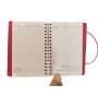 AGENDA 2027 biembi WEEKLY PLANNER in cuoio NERO settimanale WEEK un giorno tira l'altro 9X14CM