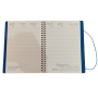 AGENDA 2027 biembi WEEKLY PLANNER in cuoio ROSSO settimanale WEEK un giorno tira l'altro