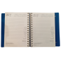 AGENDA 2027 biembi DAILY PLANNER in cuoio BLU giornaliera DAY un giorno tira l'altro
