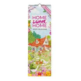 CALENDARIO 2027 da parete HOME SWEET HOME legami VERTICALE cm16x49
