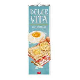 CALENDARIO 2027 da parete LA DOLCE VITA legami VERTICALE cm16x49