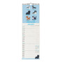 CALENDARIO 2027 da parete DOGS OF THE WORLD legami VERTICALE cm16x49