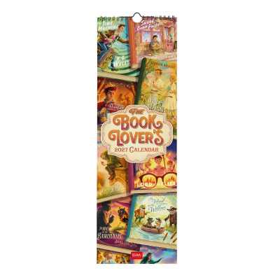 CALENDARIO 2027 da parete BOOK LOVERS legami VERTICALE cm16x49