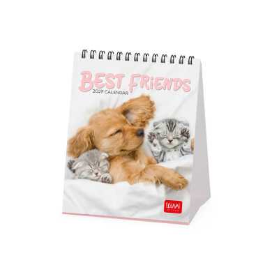 CALENDARIO 2027 da tavolo BEST FRIENDS legami PER SCRIVANIA cm12x14,5