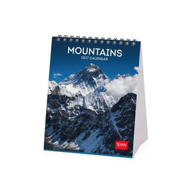 CALENDARIO 2027 da tavolo MOUNTAINS legami PER SCRIVANIA cm12x14,5