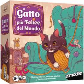 IL GATTO PIU' FELICE DEL MONDO gioco da tavolo SEMPLICE E VELOCE asmodee IN ITALIANO età 8+