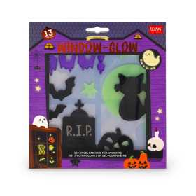WINDOW GLOW adesivi gel BOO per finestre HALLOWEEN legami DECORAZIONI