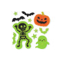 WINDOW GLOW adesivi gel SKELETON per finestre HALLOWEEN legami DECORAZIONI