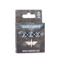 SPACE MARINES DICE set di 16 dadi NERO E ARGENTO games workshop WARHAMMER 40K età 12+