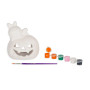 PORTACANDELA kit artistico DA COLORARE zucca e coniglietto BUNNY legami PAINT YOUR HALLOWEEN