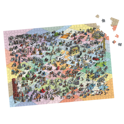 PUZZLE DELLE FORMICHE fabio vettori WI FI SEMPRE CONNESSO made in italy 1080 PEZZI eco friendly