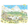 PUZZLE DELLE FORMICHE fabio vettori MONTAGNA ESTATE made in italy 540 PEZZI eco friendly