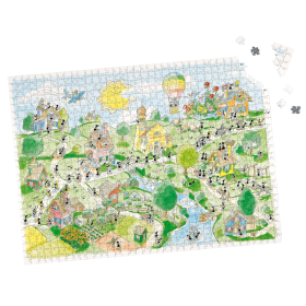 PUZZLE DELLE FORMICHE fabio vettori IL PAESE DELLA MUSICA made in italy 1080 PEZZI eco friendly