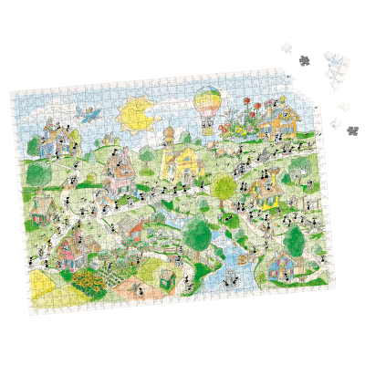 PUZZLE DELLE FORMICHE fabio vettori IL PAESE DELLA MUSICA made in italy 1080 PEZZI eco friendly
