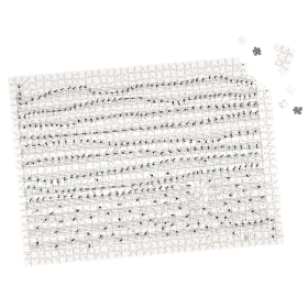 PUZZLE DELLE FORMICHE fabio vettori MUSICA made in italy 1080 PEZZI eco friendly IN BIANCO E NERO