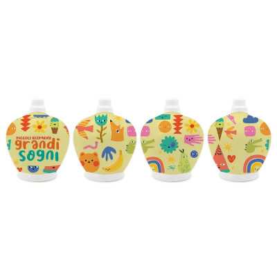 SALVADANAIO in ceramica PICCOLI RISPARMI GRANDI SOGNI italian joy