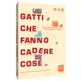 GATTI CHE FANNO CADERE COSE gioco da tavolo DI DESTREZZA asmodee IN ITALIANO età 10+
