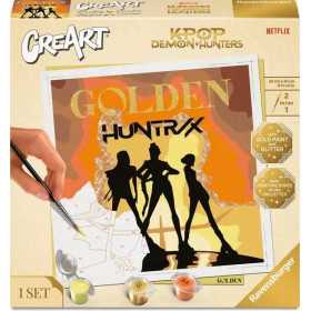 CREART kit artistico TREND ravensburger GOLDEN oro e glitter K POP DEMON HUNTERS età 12+
