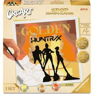 CREART kit artistico TREND ravensburger GOLDEN oro e glitter K POP DEMON HUNTERS età 12+