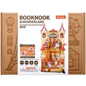 FAIRYTALE AMUSEMENT PARK diy BOOKNOOK & WONDERLAND rolife IN LEGNO robotime TGB17 età 14+