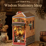 WISDOM STATIONERY SHOP diy BOOKNOOK & WONDERLAND rolife IN LEGNO robotime TGB19 età 14+