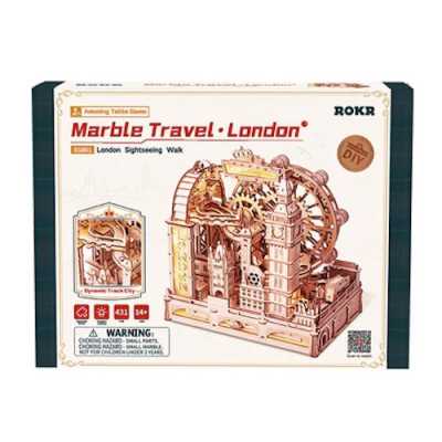 MARBLE TRAVEL diy LONDON SIGHTSEEKING WALK rokr IN LEGNO robotime EGB01 età 14+