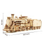 SCALE MODEL VEHICLE diy PRIME STEAM EXPRESS rokr IN LEGNO robotime SCALA 1:80 età 14+