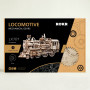 LOCOMOTIVE diy MECHANICAL GEARS rokr IN LEGNO robotime LK701 età 14+