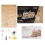 LOCOMOTIVE diy MECHANICAL GEARS rokr IN LEGNO robotime LK701 età 14+